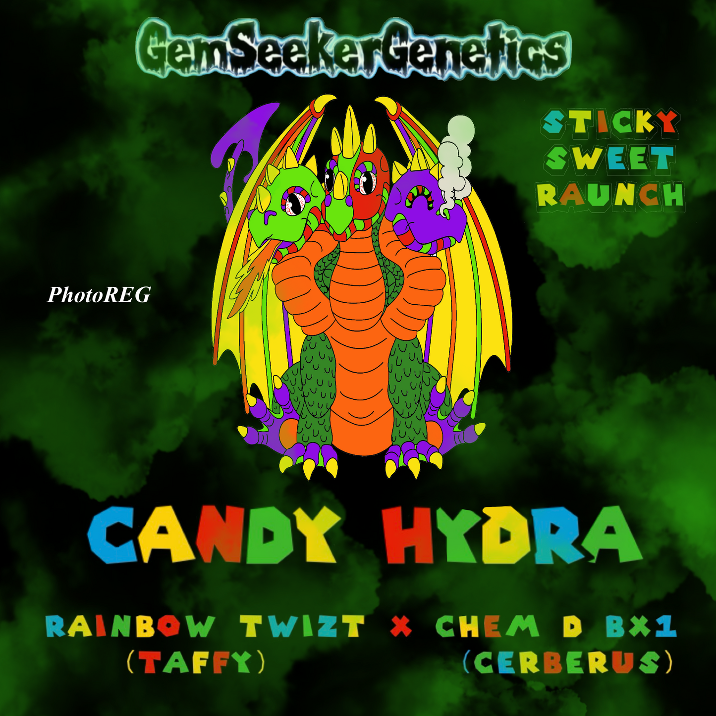 Sticker Combo Candy Hydra